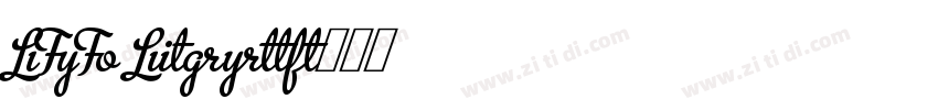 LIG Light字体转换